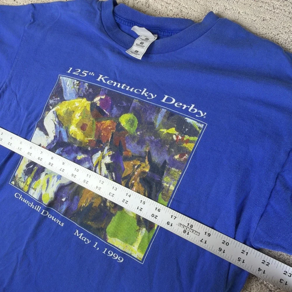 Vintage 1999 Kentucky Derby 125th Churchill Downs Graphic Tshirt XL‎